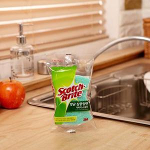 3M 스카치 브라이트 삼중양면 다목적 수세미 1p MD-100DB