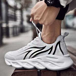 남성 검은색 흰색 데일리 어글리 런닝화 운동화