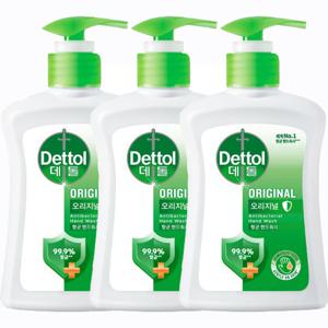 데톨 핸드워시 오리지널 250ml  3개