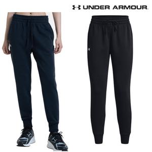 [언더아머(백)]여성 트레이닝 바지 UA 라이벌 플리스 조거 기모 팬츠 1379438-001