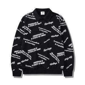 [지프] 프린트 카라넥 맨투맨 (JP3TSU815BK)