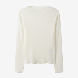 [듀엘]셔링넥 플리츠 티셔츠 D253MSM011