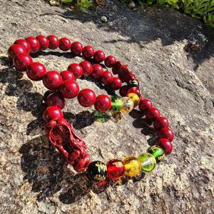 돈들어오는 재물운 용 비휴 염주팔찌