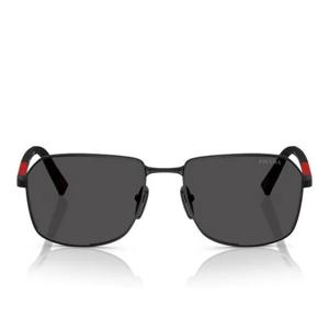 프라다 블랙 프레임 렉탱귤러 렌즈 선글라스 PSA51S 1BO06F