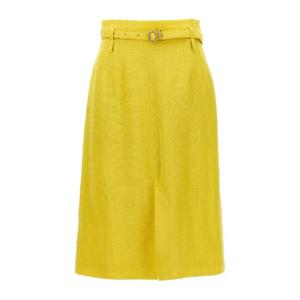 질샌더 미디스커트 J02MA0177J65005 341