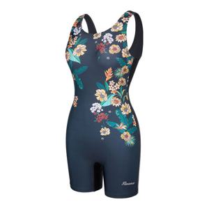 [레노마수영복]여성 플라워 U백 인컵 3부 반신 수영복LF2F861