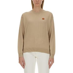 겐조 로고 패치 크루넥 스웨터 FE62PU489 3LB11