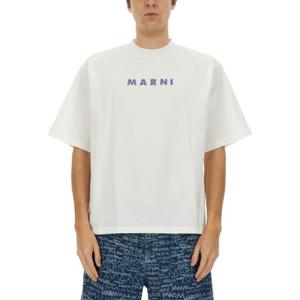 마르니 로고 크루넥 반팔 티셔츠 HUMU0223HP USCX51SLW01