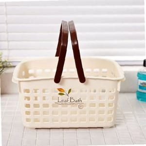 잎새 목욕바구니 소 정리바구니 욕실바구니