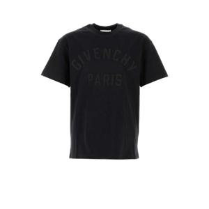 GIVENCHY Black cotton t shirt BM71NK3YRS 001