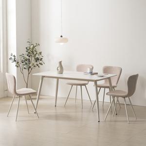 마리메종 벨로 1400 4인 사각형 포세린 세라믹 식탁세트 A_착불