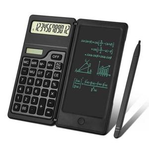 컴우드 접이식 전자 계산기 메모보드 겸용 (CW-CT100) 태양광 충전식