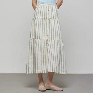 [듀엘]스트라이프 티어드 롱 스커트 (D252MSD039)