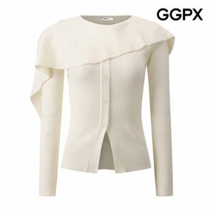 [GGPX] 언밸런스 날개 디테일 골지 니트 (GPCKP016F)