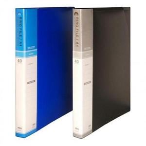 현풍 흑색 칼라링클리어화일 A4 40매 링클리어화일 PP화일 클리어화일40매 클리어화일