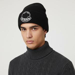 MONCLER 25FW 로고 패치 비니 (3B00029 M1242 999)