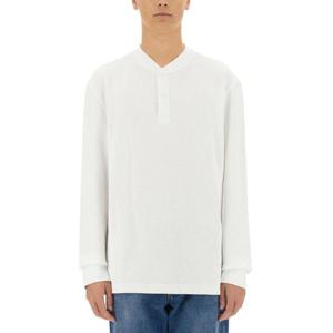 바버 긴팔 티셔츠 MTS1364WH11 WHITE DOM