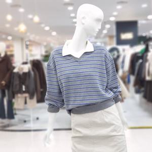 [ab.f.z]기모 안감 줄패턴 루즈 티셔츠 FSPHA1K36A