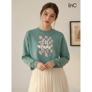 [이엔씨][ENC] 그래픽 포인트 언발란스 스웻티셔츠 (ENLW24V72Q)