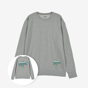 [레노마 옴므]레노마 그래피티 맨투맨 멜란지그레이 RROMTT18A