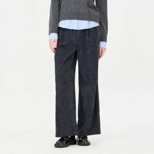 [시슬리]캐슈넛 코듀로이 투턱 와이드 팬츠_SAPTC1561