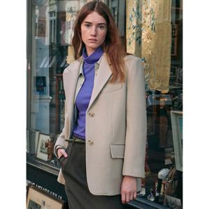 [온앤온]온앤온 탈부착 카라 트위드 크롭 자켓 MW3WJA42