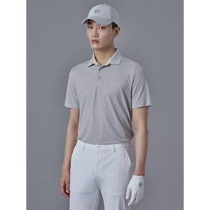 [빈폴골프][빈폴골프] 남성 져지 시어서커 반팔 티셔츠 - 그레이