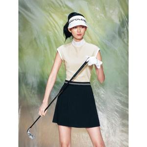 [빈폴골프][빈폴골프] 여성 레이스 하이넥 슬리브리스 - 베이지(