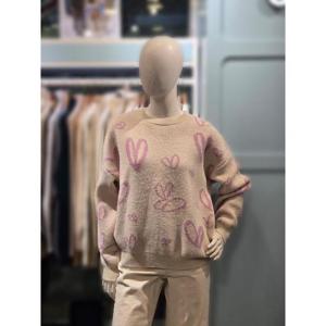 클리지 세이브존03 클리지 하트배색 니트 ACO9WKT28GA