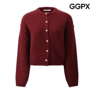 GGPX  루즈핏 울 짜임 버튼 니트 가디건 (GPCKG016F)