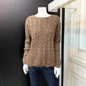 [린]글리터 루프 텍스처 풀오버(LCPOPL6400)_DG