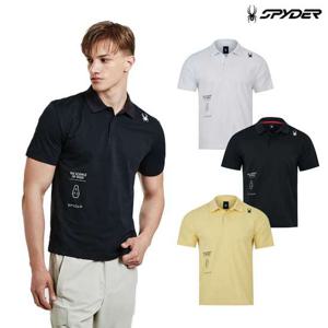 [스파이더] 남성 더턴 그래픽 카라 티셔츠 SPJMCNTS302M