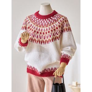 [커스텀에이블]페어 아일 크루넥 니트_T2512KN190D