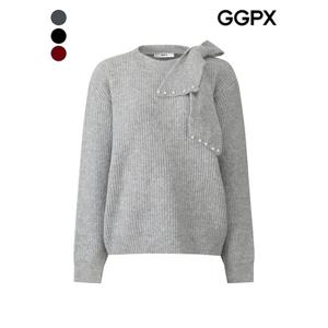 [GGPX]진주 리본넥 하찌 니트 (GPBKP015F)