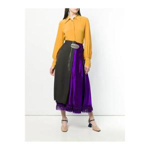 마르니 비대칭 랩 프런트 스커트 GOMA0057QXTV635