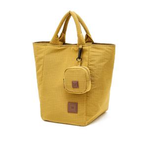 [닥스핸드백]옐로우 체크 나일론 토트백 DBBA6EG55Y2