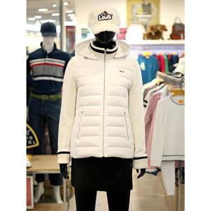 루이까스텔 세이브존03 여성 골프 가을 겨울 니트 하이브리드 덕 후드 점퍼 AF7LDJP001A