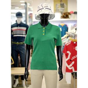 루이까스텔 세이브존03 여성 골프 가을 겨울 솔리드 무지 반팔 카라 니트 AF7LDSW903A