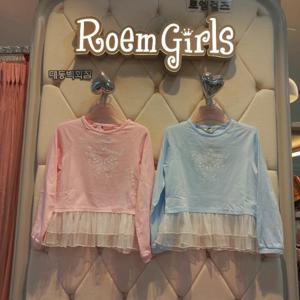 로엠걸즈 DP01 러블리 밑단샤 티셔츠 RGLA2613C