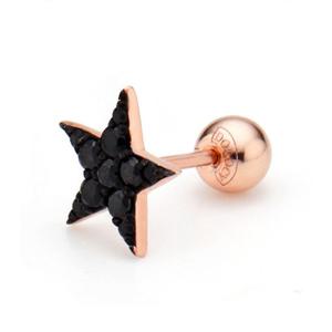 [도로시] 14k 블랙별 피어싱(1개)