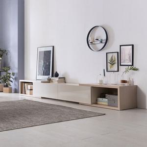 리바트 뉴타이드 화이트 확장형 거실장