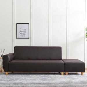 아로미가구 엘사 인조가죽 3인용소파 A타입+보조스툴