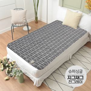 해든마루 전기요 지그재그 진그레이 슈퍼싱글 워셔블