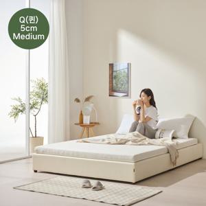 더코이즈 미디움 천연 라텍스 토퍼 매트리스 5cm 퀸 Q