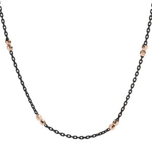 [도로시] 14k 시크블랙 핑키볼 체인 목걸이(2type)_A타입(42cm)