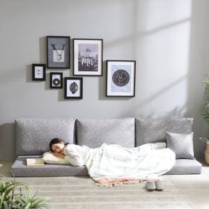 아로미가구 프라임 인조가죽 좌식 4인용소파