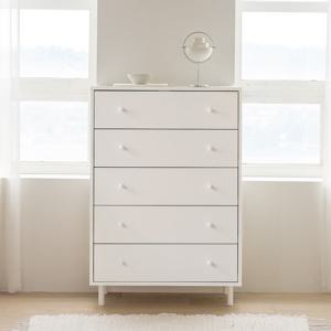 아이엔지홈 킨포 5단 서랍장 화이트 (착불)