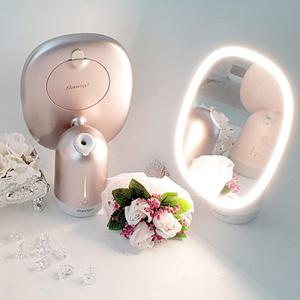 뷰센스 LED 조명 가습기 겸용 탁상 화장 거울 BS271-DL 로즈골드