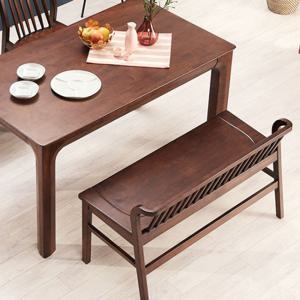 [채우리] 보그 4인 원목 식탁세트(벤치)