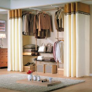 가화 우드 수납 4단  선반형 드레스룸행거(WSLB4412LD)